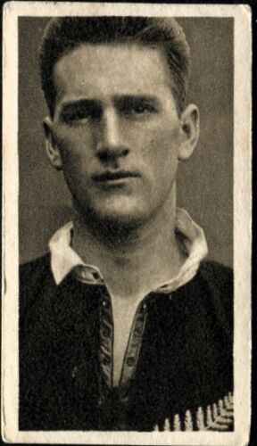 Tobacco Card, R & J Hill, THE ALL BLACKS, Rugby, 1924, R F Stewart, #22 - Picture 1 of 2