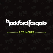 Rockford Fosgate Logo audio racing decal die-cut sticker 7.75” Wide JDM sponsor