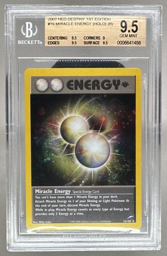 Miracle Energy (1st Edition) graded BGS 9.5 for sale on eBay