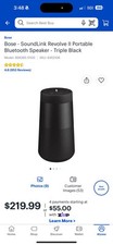 Bose - SoundLink Revolve II Portable Bluetooth Speaker - Triple Black