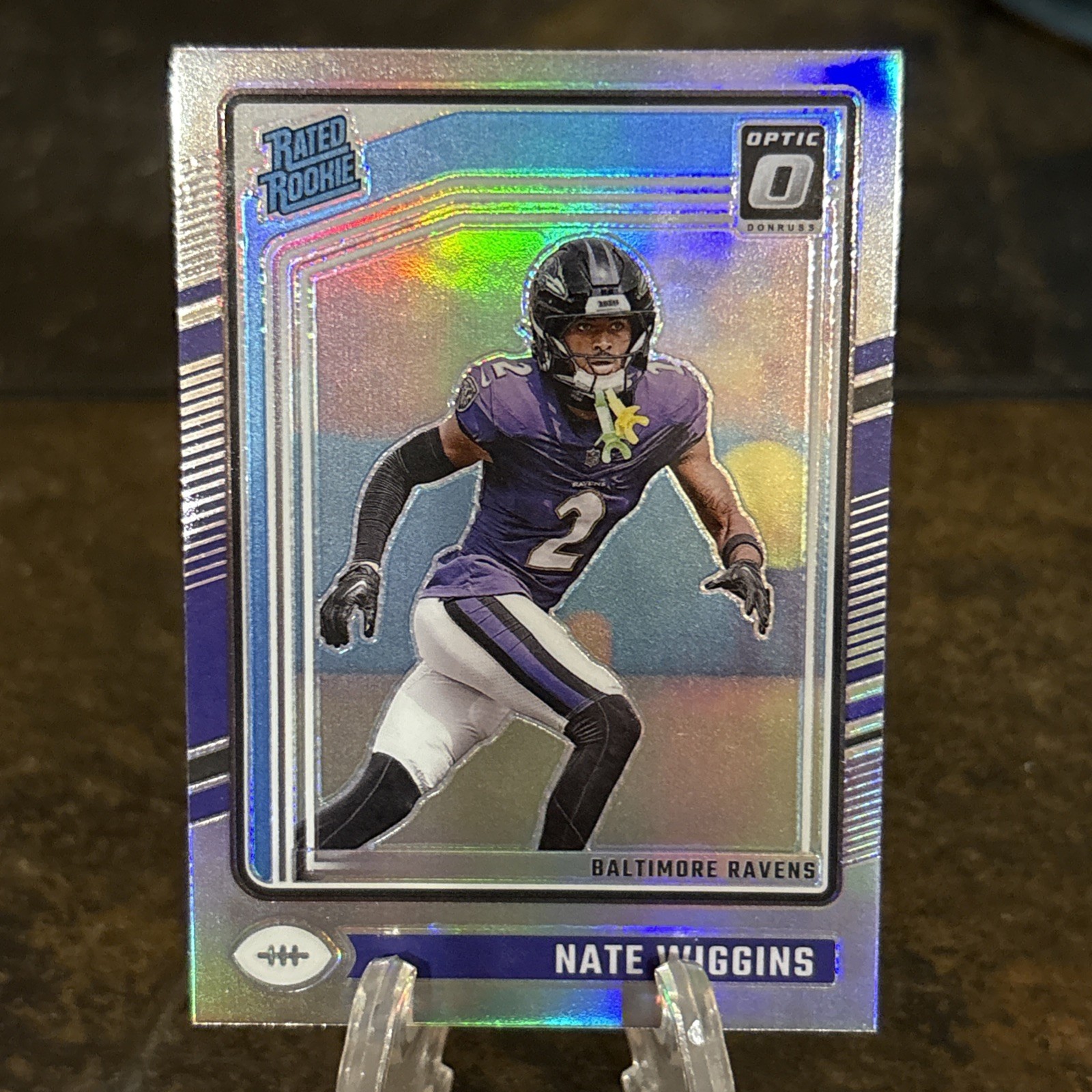 2024 Panini Donruss Optic - Rated Rookie Nate Wiggins #281 Holo Prizm (RC)