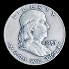 1957-D Franklin Silver Half Dollar