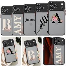Phone Case For Samsung S26 Plus S25 iPhone 17 16 Custom Intials Name Matte Cover