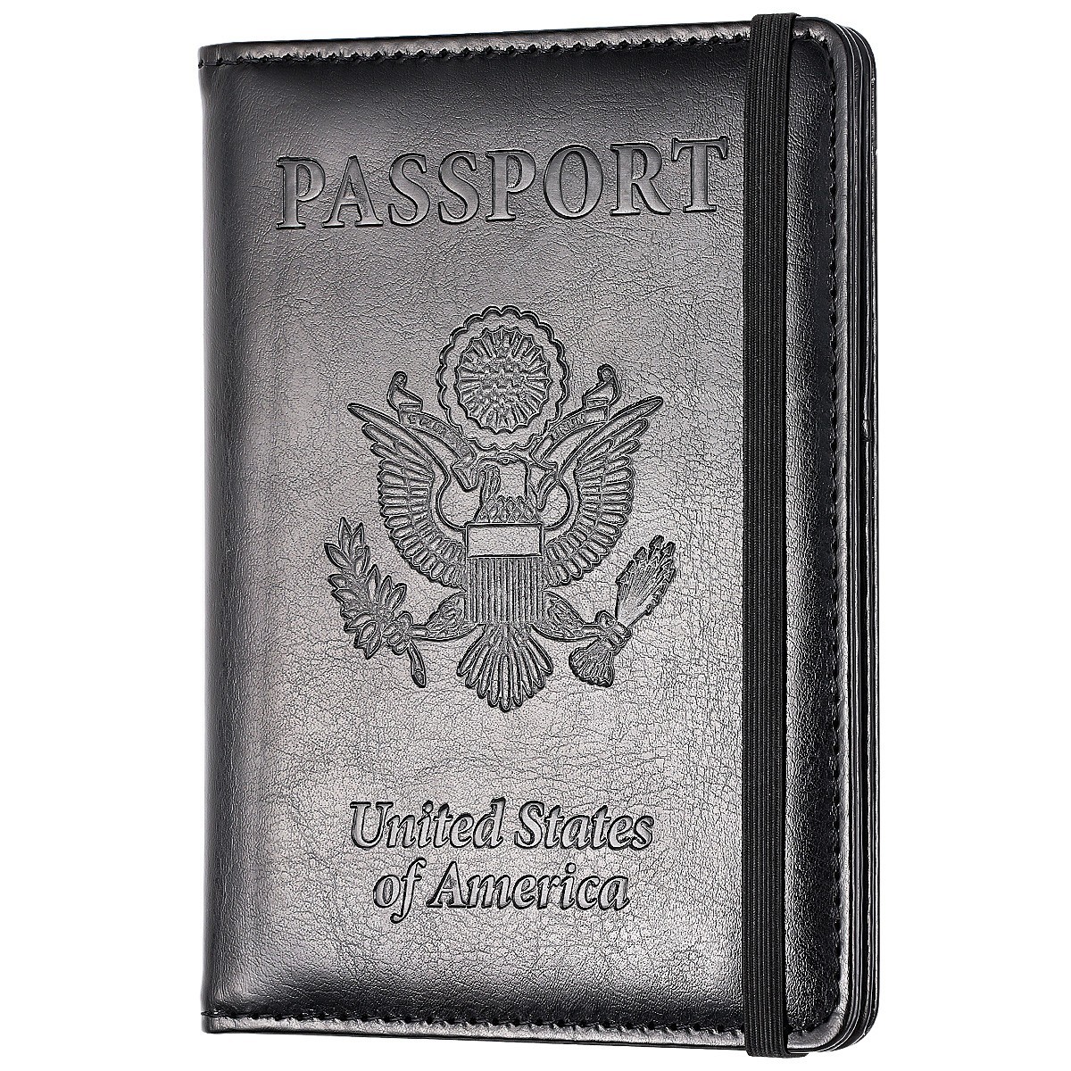 USA Travel Passport ID Card Wallet Holder Cover RFID Blocking Leather Purse Case