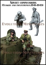 EVOLUTION MINIATURES 1:35 SET EM-35209 WW2 SOVIET COMMANDERS (2 FIGURES) 1941-43