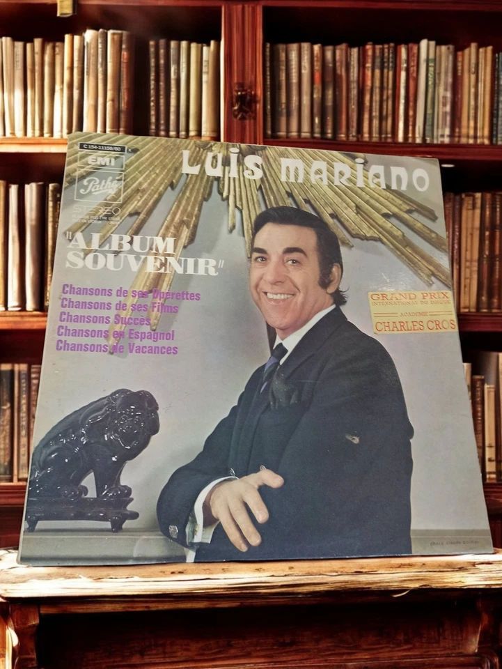 Disque vinyle 33 tours Luis Mariano Album Souvenir Pathé rétro chanson française - Photo 1/1