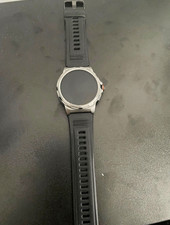 LIGE Smart Sport Smartwatch 46mm Silver Metal Case Black Band, 3 Straps