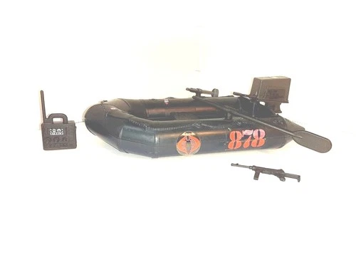 Vintage ARAH G.i. GI Joe Night Landing Cobra Raft Playset 1985 Hasbro