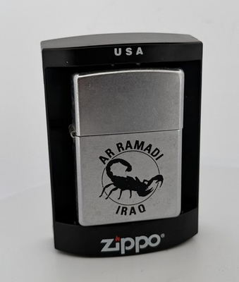 #ad Vintage Iraq Ar Ramadi Spec Ops Zippo Lighter Military Very Rare Scorpion 05 $140.00