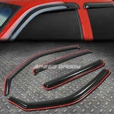 FOR 06-14 RIDGELINE TRUCK SMOKE TINT WINDOW VISOR SHADE/SUN WIND/RAIN DEFLECTOR