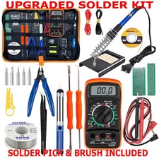 New Electric Soldering Iron Welding Gun Tool Kit Solder Wire Desoldering Pump US