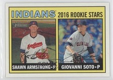 2016 Heritage Rookie Stars Gum Damage Back Giovanni Soto Shawn Armstrong 1b3