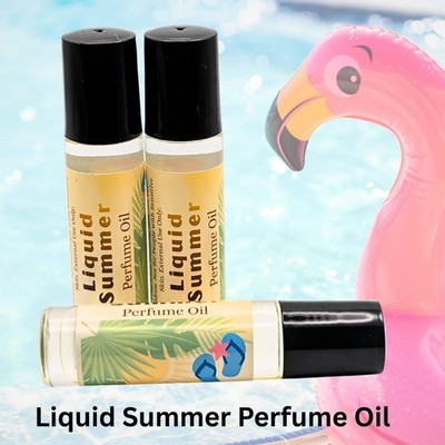 Beach Inspired Roll-On Perfume - Liquid Summer Perfume Oil | Tropical Perfume