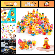Bulk Rubber Ducks Assortment - Jeep Floaters, Bath Toys, Party Favors 100