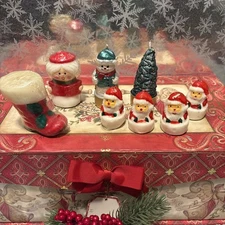 NEW Vintage Holiday Candles Snowmen,Boot.Tree  Holiday Decor none lit