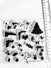 Przezroczyste silikonowe znaczki Rękodzieło Boże Narodzenie Scrapbooking Album Karta Marka 