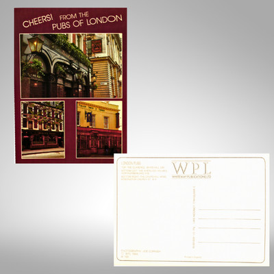 London Pubs Postcard Cheers! Joe Cornish Whiteway Publications 1984 Vintage