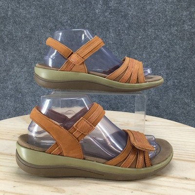 Orthofeet Sandals Womens 7.5 B Paloma Ankle Strap Brown Casual Open Toe Comfort