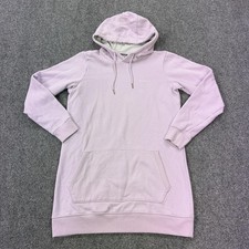 Columbia Hoodie Womens Small Purple Fleece Pullover Tunic Kangaroo Pocket Logo