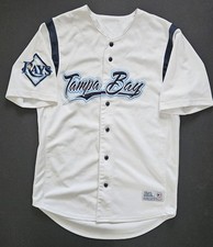 DYNASTY SERIES VINTAGE TAMPA BAY RAYS WHITE EMBROIDERED JERSEY See Description