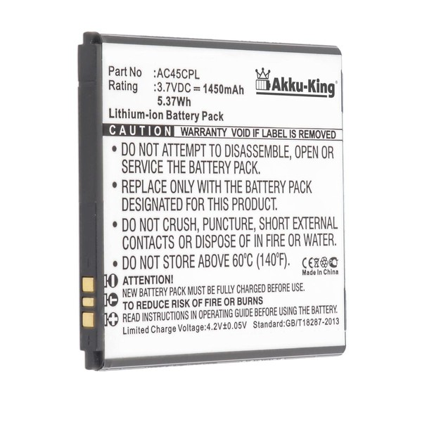 Akku-King Accu FüR Archos 45C Platinum AC45CPL AL45CPL Highscreen Zera S Battery-image