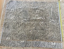 Schumacher Tigress Velvet Champagne Fabric 1 yard (37") plus 3" strip