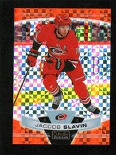 2019-20 O-Pee-Chee Platinum Orange Checkers #115 Jaccob Slavin /25 (407694)