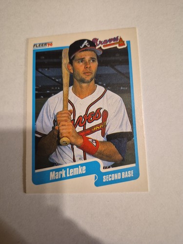 Mark Lemke #587 1990 Fleer card