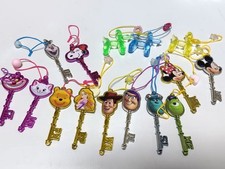 Disney Pixar Character Keychains Set Mickey Minnie Pooh Rapunzel Acrylic Bulk