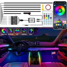 Interior Car LED Strip Lights, Acrylic LED 6 pieces dimensions not specified