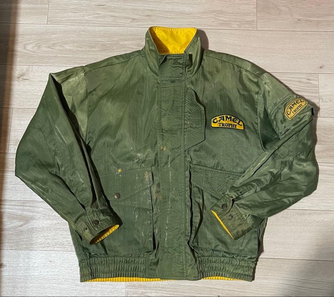 CAMEL TROPHY Vintage Nylon Jacket Olive Green Size M 90s | eBay