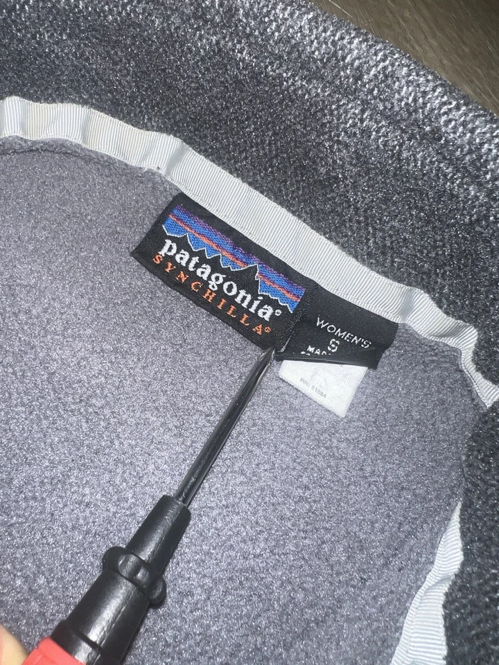 Suéter polar Patagonia Synchilla cremallera completa gris mujer talla pequeña Foto 4 de 4