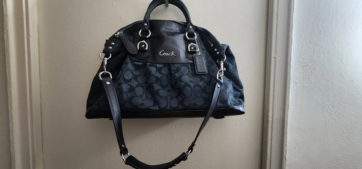 COACH Ashleyシグネチャーサテンサッチェル 2WAY ショルダーバッグ Coach Ashley Signature Sateen Satchel for sale | eBay