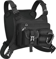 Chest Bag for Men Women, Lightweight Utility Running Chest Pack for Sports with