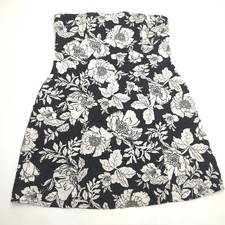 Old Navy Dress Womens Medium Floral Halter Strap Smocked Summer Linen Sundress