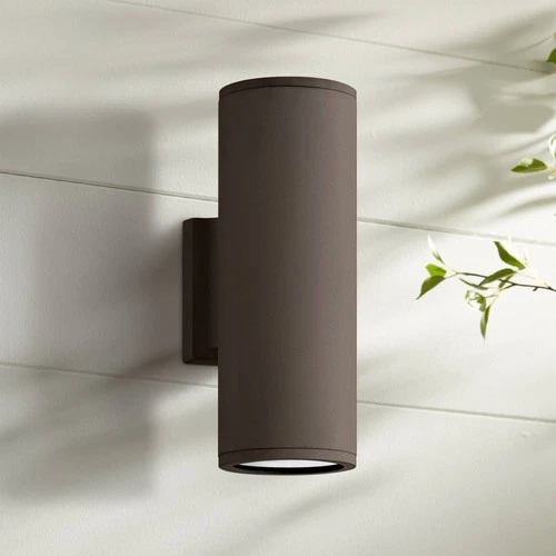 Silo 12" High Architectural Bronze LED Outdoor Wall Light - Picture 1 of 10