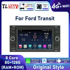 For Ford Transit Android Auto CarPlay Car Radio Multimedia Player GPS Navigation