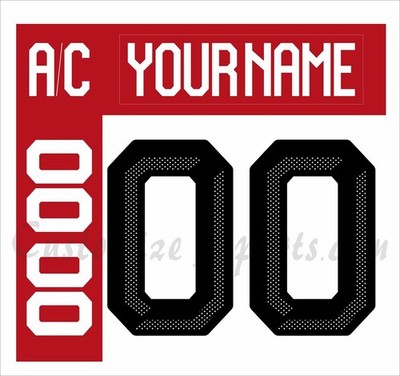 IIHF Team Denmark Customized Number Kit For 2026 Winter Olympic White Uniform