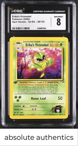 Erika's Victreebel (1st Edition) graded CGC 8 for sale on eBay