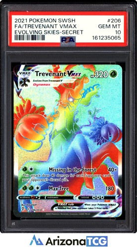 Trevenant VMAX graded PSA 10 for sale on eBay