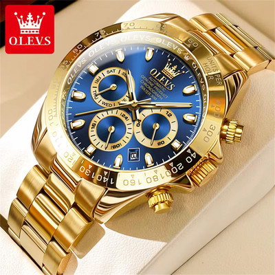 OLEVS TOP Marke Automatische Mechanische Uhr Für Männer Multi-Funktion Chronogra
