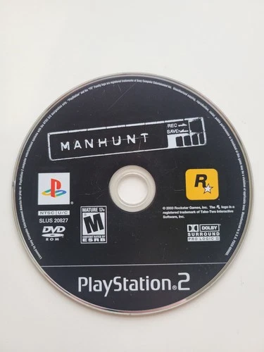 Manhunt, Sony PlayStation 2, 2003 DISC ONLY - Tested, Scratched but working