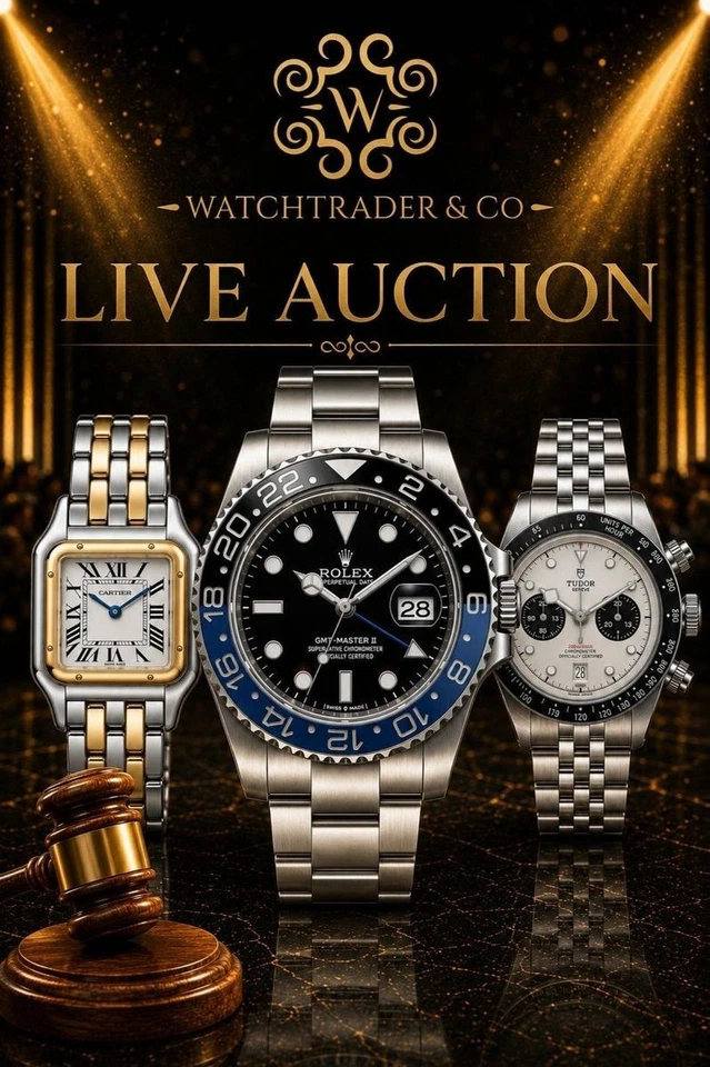 Watchtrader Live | Rolex, Omega, Breitling, Tudor, & More | £1 Starts