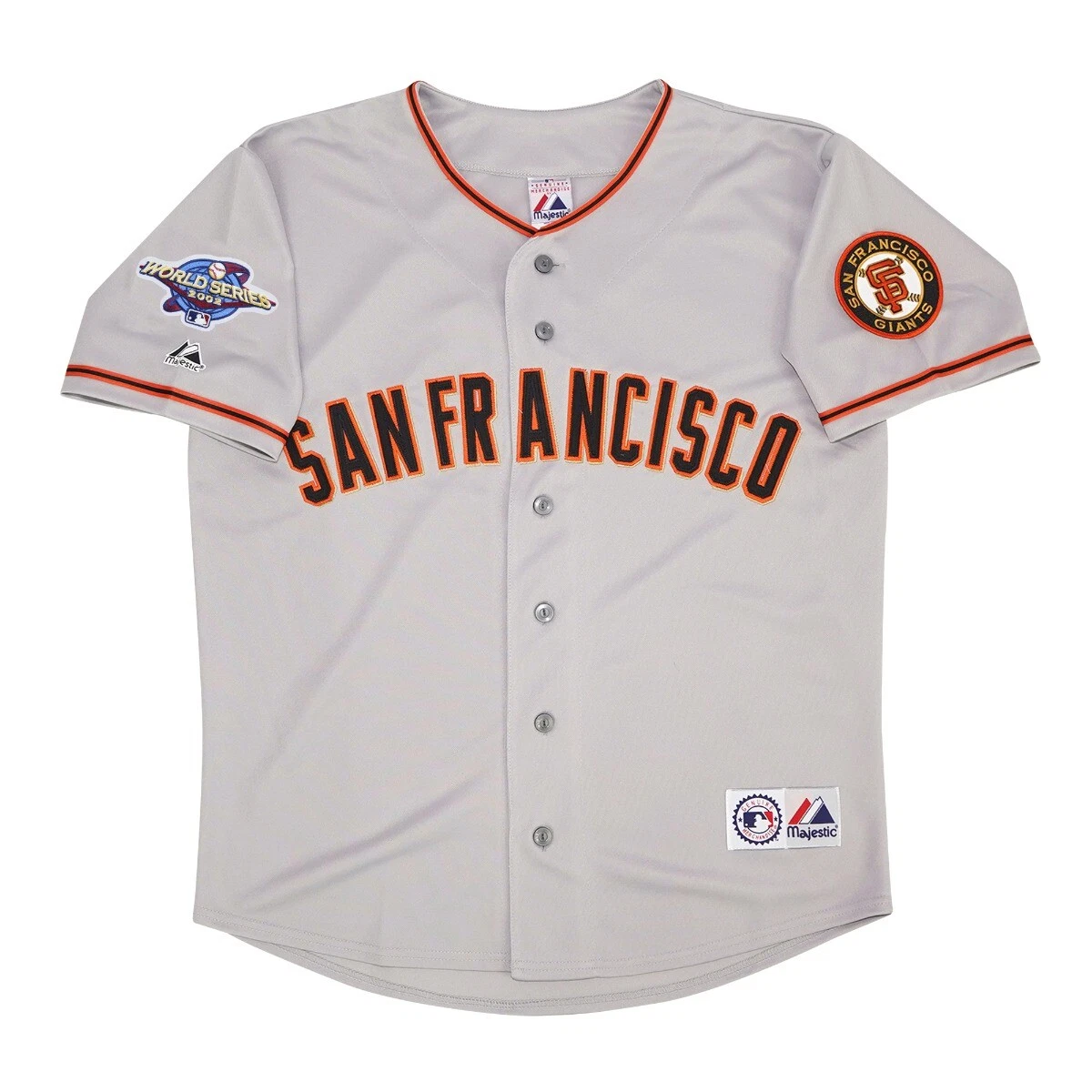 Barry Bonds San Francisco Giants 2002 World Series Road Jersey