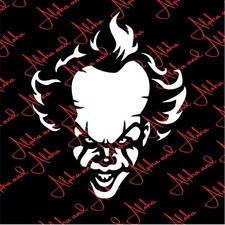 Pennywise It Vinyl Decal Sticker Car Truck Horror Scary Clown Pennywise It Vinyl Decal Sticker Car Truck Horror Scary Clown