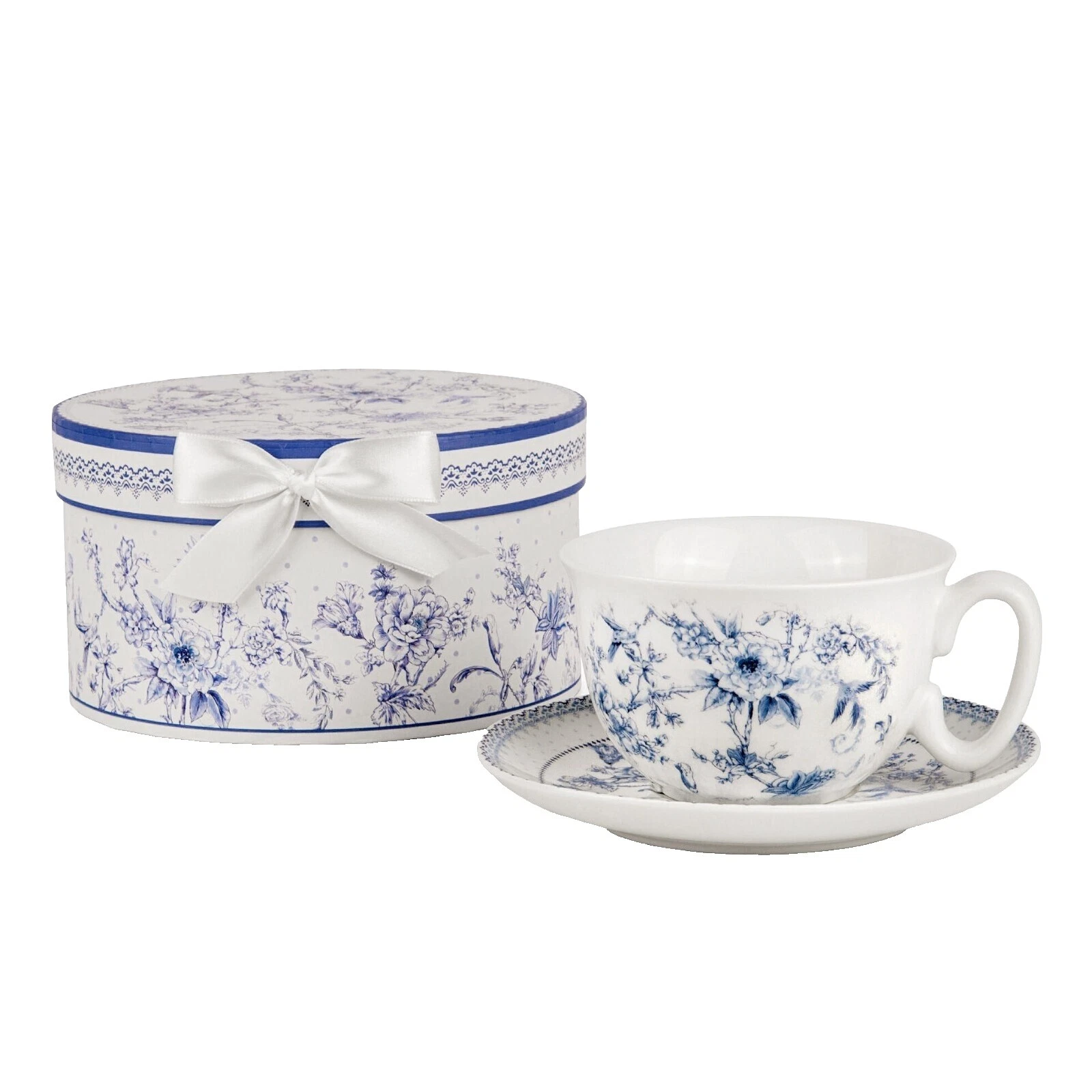 Tazas de té blanco China de hueso y platillo Conjuntos