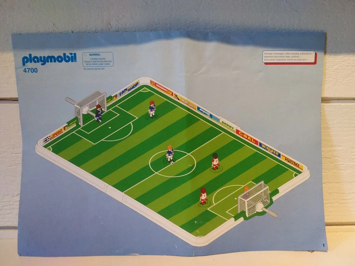 FIGURINE PLAYMOBIL GARDIEN De Football Ref 4700 Ballon De Football