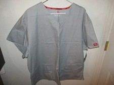 Dickies Scrubs Top Women EDS Medical Scrub V-NECK Shirt 86706 GRWZ 2XL or 3XL