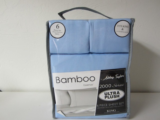 Ashley Taylor Bamboo Essence 2000 Series Ultra Plush 6pc King Size Sheet Set Picture 5 Of