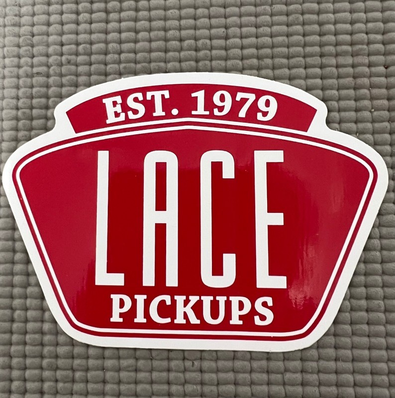 LACE GUITAR PICKUPS DECAL CASE RACK BUMPER STICKER NICE NEW VERY RARE LIMITED